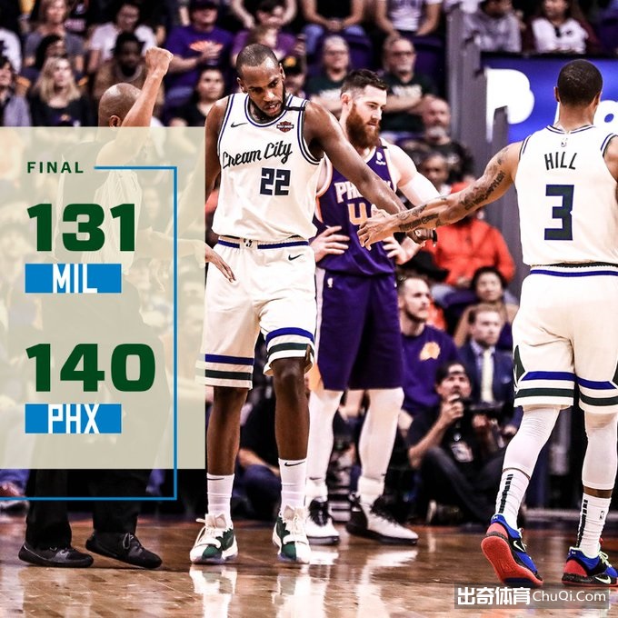 NBA-布克36+8 米德尔顿39分 太阳击退雄鹿