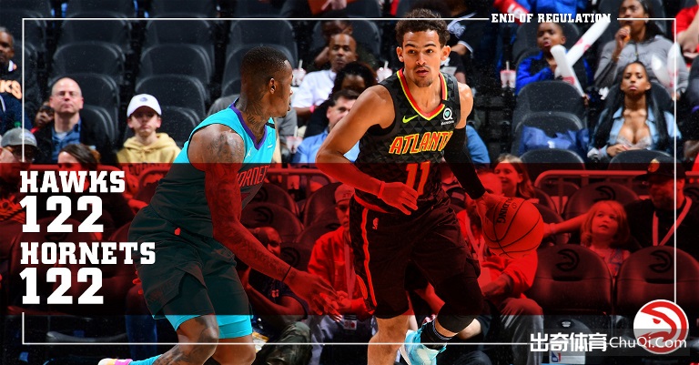 NBA-特雷杨31+16罗齐尔空砍40分 老鹰双加时险胜黄蜂
