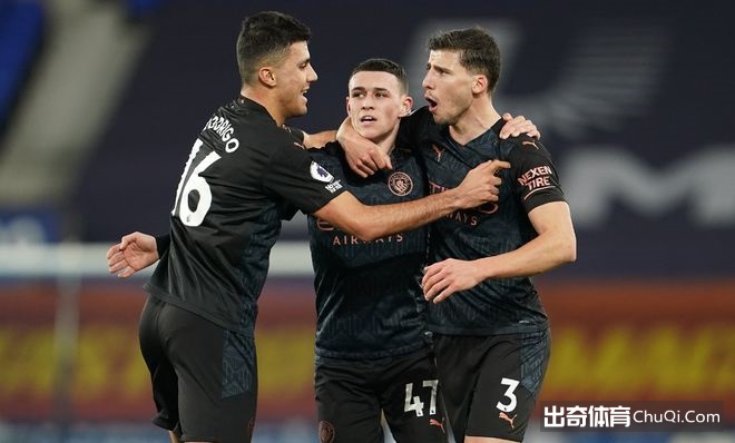 英超-福登进球贝尔纳多传射，曼城3-1客胜10分领跑