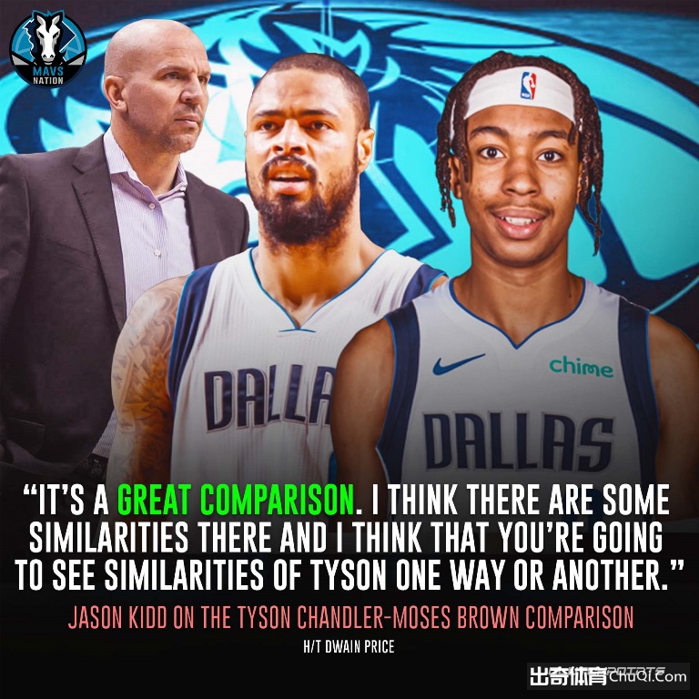 基德：我在摩西-布朗身上看到了钱德勒的影子