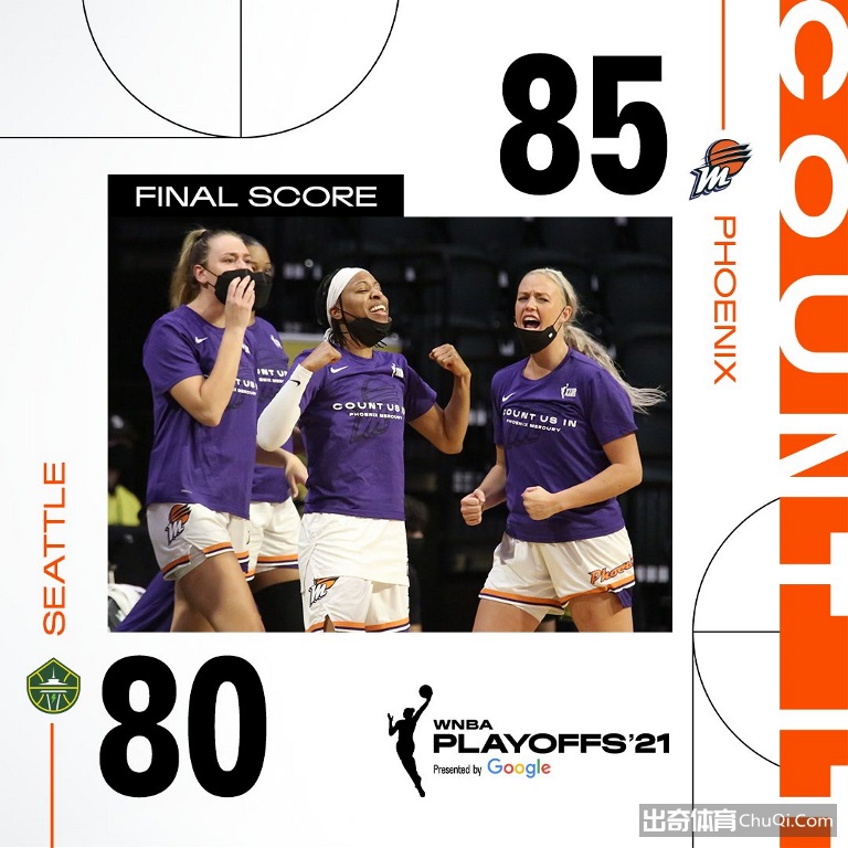 WNBA战报：水星85-80风暴 陶乐西复出14分格里娜23+16