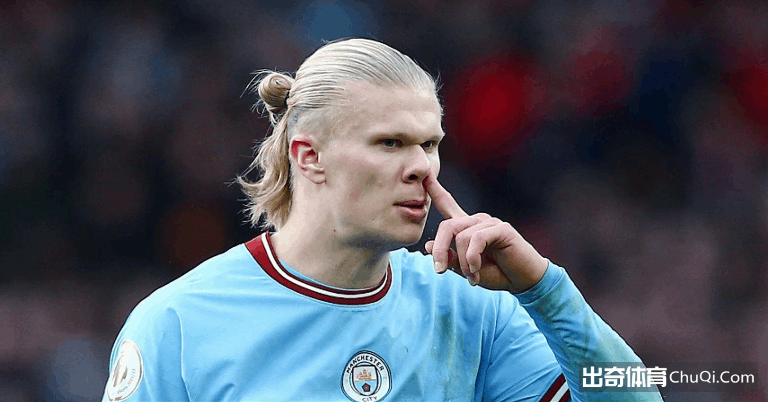 哈兰德个人前26轮英超打进28球，为英超同期历史纪录