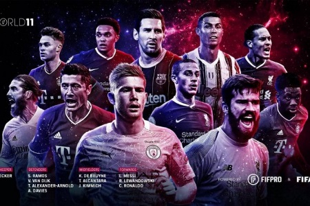 FIFA年度最佳阵：莱万+梅罗领衔，戴维斯、阿利森入选