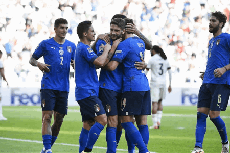 欧国联-巴雷拉贝拉尔迪建功 意大利2-1比利时力夺季军