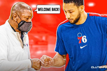 西蒙斯最快本周归队，将和里弗斯展开对话