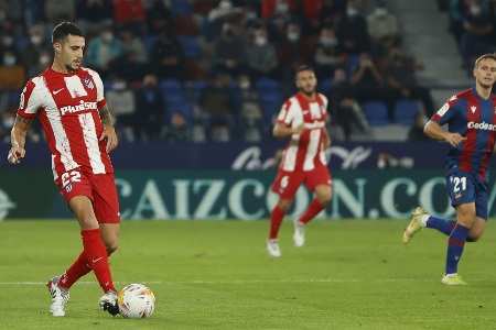 西甲-格子库尼亚破门巴尔迪点射双响 马竞2-2憾平莱万特 