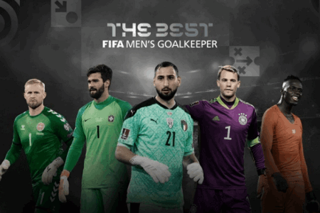 FIFA最佳门将候选：阿利森、多纳鲁马、门迪、诺伊尔、舒梅切尔