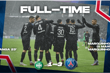 法甲-梅西助攻戴帽！巴黎客场3-1胜10人圣埃蒂安