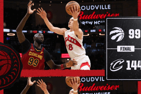 NBA战报：猛龙99-144骑士 渡边26+13骑士狂胜猛龙45分