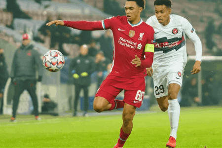 阿诺德近14场代表利物浦比赛直接参与13球