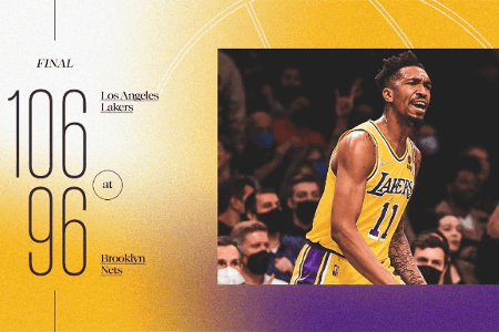 NBA战报：湖人106-96篮网 哈登33+12+11独木难支