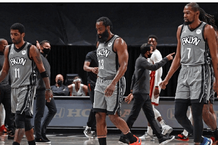 篮网三巨头合作一年多，仅仅一起出战了16场比赛