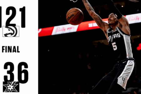 NBA战报：马刺134-121老鹰 默里32+10+15马刺大胜