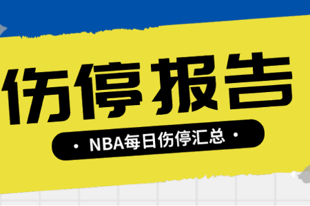 16日NBA伤停报告：哈登缺席 巴特勒莫兰特出战成疑