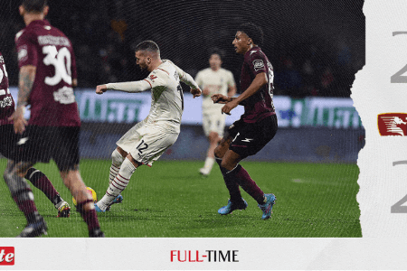 意甲-梅西亚斯雷比奇破门 AC米兰2-2垫底队