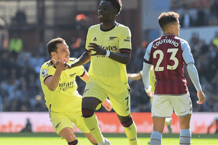 后生可畏！萨卡近5个客场独造6球 一数据队史居首 