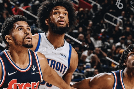 NBA战报：76人94-102活塞 恩比德37+15坎宁安27分