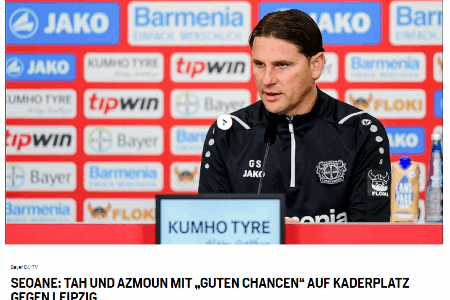 德甲情报：勒沃库森vs莱比锡红牛 莱比锡前锋破队史记录