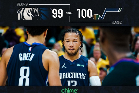 NBA：独行侠99-100爵士 东契奇复出30+10+4米切尔23分