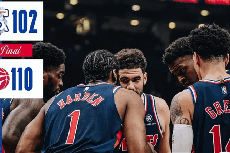 NBA战报：76人102-110猛龙 西卡34+8+5哈登22分9助