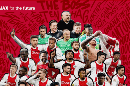 阿贾克斯5-0大胜海伦芬，提前1轮夺队史第36座荷甲冠军