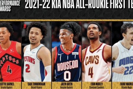 最佳新秀一阵：巴恩斯、康宁汉姆、格林、莫布里、小瓦格纳