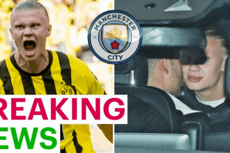 签约在即！曝哈兰德已经乘私人飞机抵达曼市