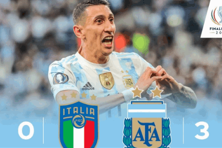欧美杯-劳塔罗传射梅西两助攻 阿根廷3-0意大利夺冠 
