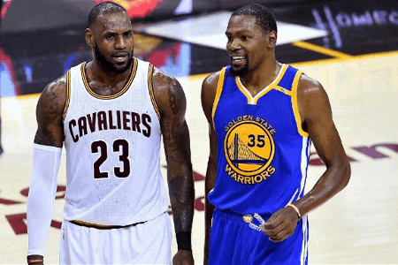 杜兰特篮网生涯从未和詹姆斯交手