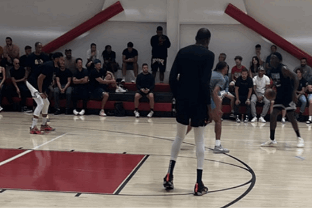 杜兰特、塔图姆、哈利伯顿等人一起打野球赛