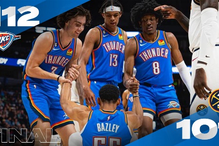 NBA季前赛-基迪14+12+9  穆雷复出10分 雷霆轻取掘金