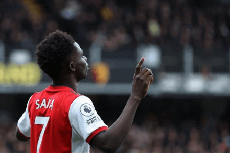 萨卡本场数据：3射进1球+1次错失重大机会 8次对抗4次成功