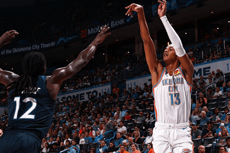 NBA-爱德华兹30+11 唐斯15+8+5 森林狼再胜雷霆