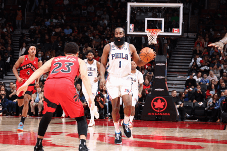 NBA-特伦特27分 西亚卡姆20+5+13 恩比德31分76人不敌猛龙