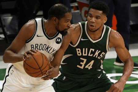 NBA-字母哥43+14 杜兰特33+6 纳什被驱逐 雄鹿逆转篮网迎3连胜