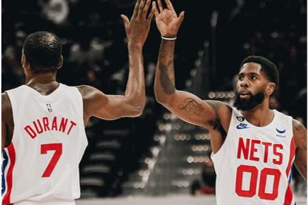 NBA-杜兰特28+9+11 库兹马19+5 篮网42分大胜奇才