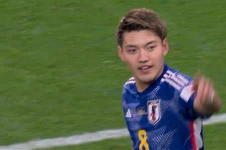 堂安律补射破门！日本扳平比分1-1德国