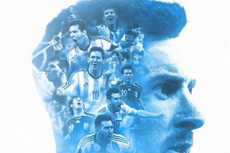 FIFA官方晒海报盛赞梅西：最终答卷——一件艺术品