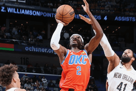 NBA-锡安22+8+8 亚历山大31+5 鹈鹕送雷霆连败