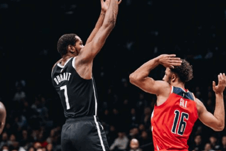 NBA：杜兰特39+5+5 欧文27+5 波津27+19 篮网力克奇才取3连胜