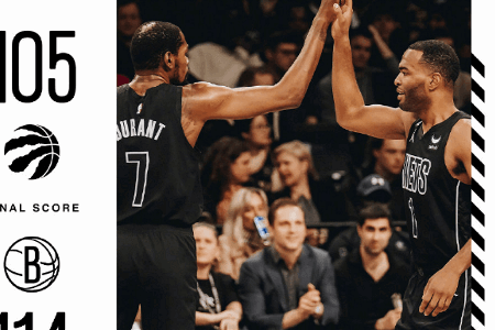 NBA：杜兰特17+9+7 欧文27+5 西卡24+7 篮网击退猛龙取4连胜