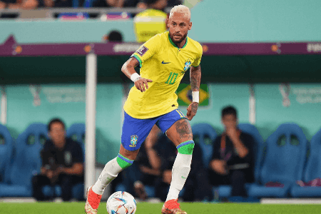 内马尔全场数据：1传1射，创造1次得分机会，预期进球1.35