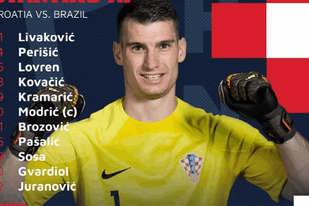 世界杯-克罗地亚vs巴西首发：莫德里奇PK内马尔，理查利森先发