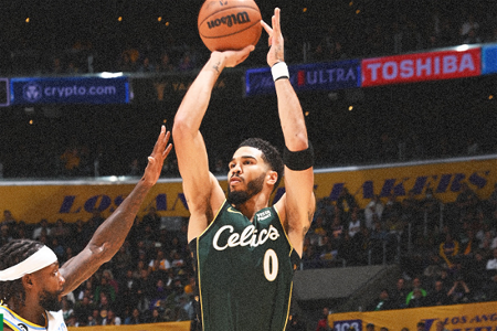 NBA-詹姆斯33+9+9 塔图姆44+9+6 湖人加时惜败绿军