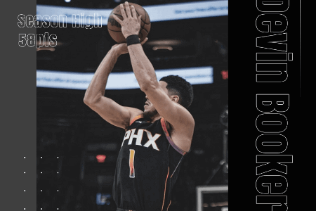 生涯之夜！布克狂砍58分5板5助 本赛季联盟第二高分！