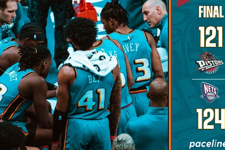 NBA-杜兰特43+6 欧文38+6 篮网力克活塞取6连胜