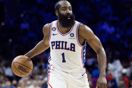 表现平平！哈登8投5中拿到20分10助攻 出现7失误