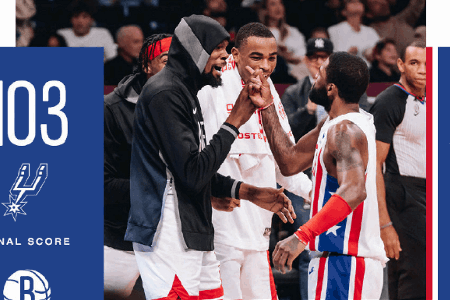 NBA：欧文27+8 杜兰特25+11 凯尔登22分 篮网大胜马刺豪取12连胜