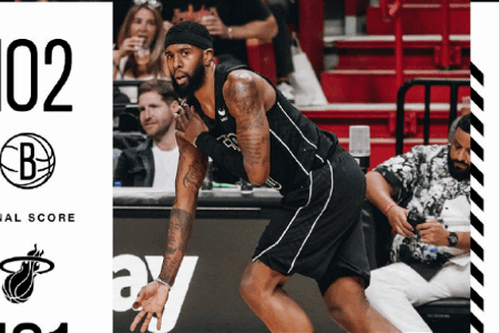 NBA：欧文29+6 杜兰特17分伤退 奥尼尔准绝杀 篮网险胜热火