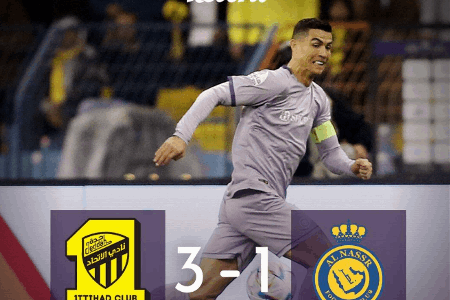 沙超杯-C罗头球造险塔利斯卡破门 利雅得胜利1-3吉达联合无缘决赛